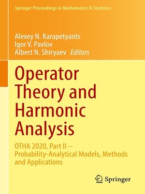 cover image of Operator Theory and Harmonic Analysis